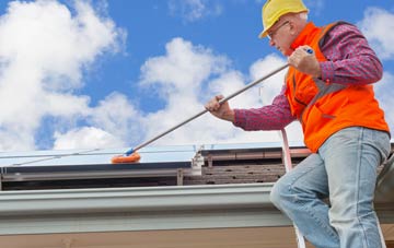 Dinas Cross soft wash roof cleaning